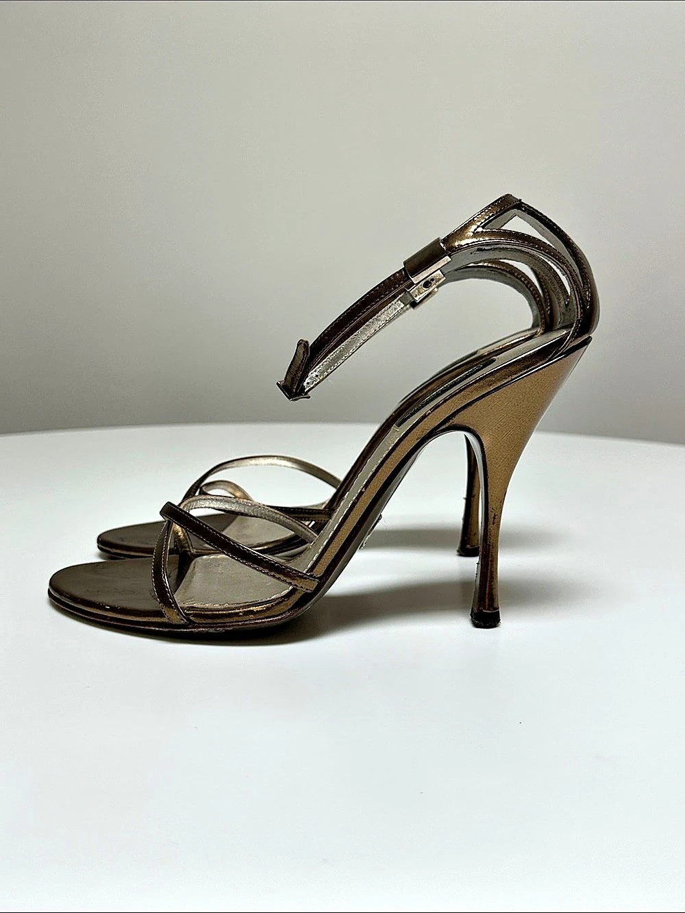 Dolce & Gabbana | Strappy Metallic Heels